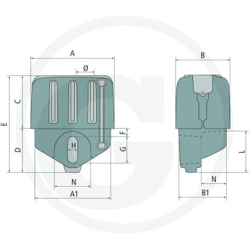 Tank New Michigan 600 liter (Standaard kleur: wit, andere kleuren op aanvraag)