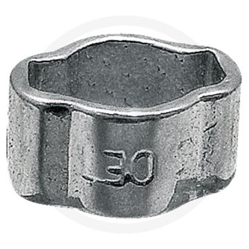 Slangklem 34-37mm hoogglans verzinkt staal