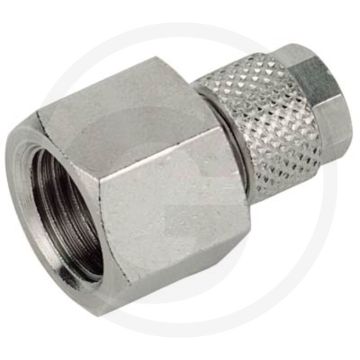 Rechte opschroefkoppeling, 01062048, Messing, G 1/4", Ø 10/8