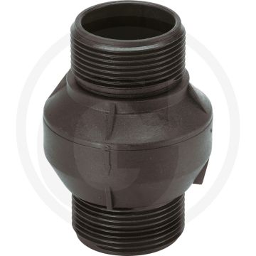Tecomec Rückschlagventil 1 1/4" V-V met RVS veer.