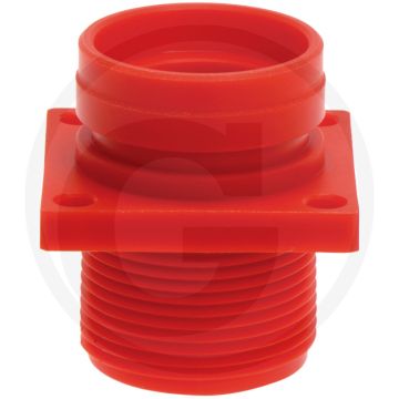 POLMAC Aansluitflens (1 1/4" buitendraad)