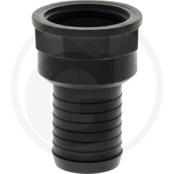 Schlauchtülle Ø 35mm x 1 1/4" PVC - Rechte slangaansluiting
