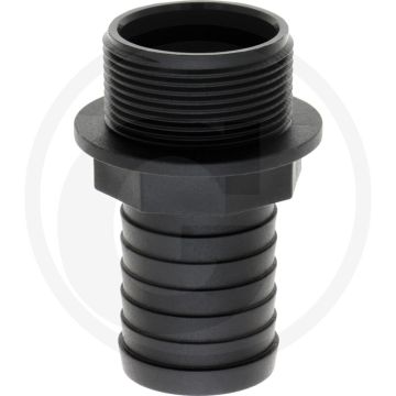 Schlauchtülle Ø 40mm x AG 1 1/2" PP 90mm.