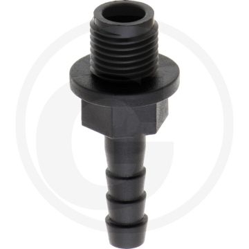 Schlauchtülle gerade, Ø 8mm x AG 1/4", PVC, BSP draad
