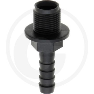 Schlauchtülle Ø 10mm x AG 3/8" PVC BSP - L57mm