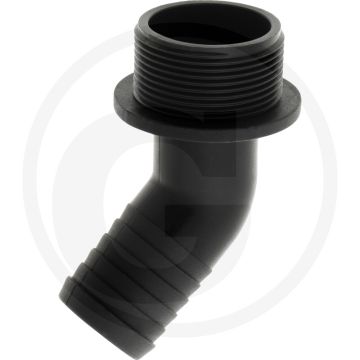 Bogen 45°, Ø 35mm x AG 1 1/2" PVC.