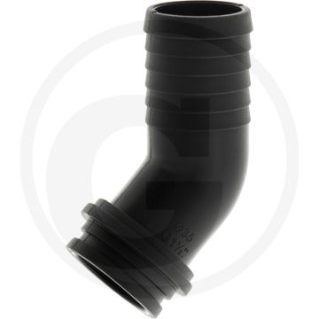Schlauchtülle 45° Ø35mm für Überwurfmutter (mit Innengewinde 1 1/2")