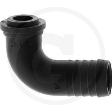 Schlauchtülle 90° Ø20mm für Überwurfmutter (mit Innengewinde 3/4")