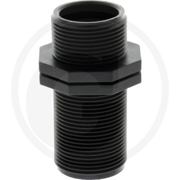 Schottnippel AG 1 1/4" PP 56x54x24mm - Beregeningstechniek> Fittingen (kunststof)