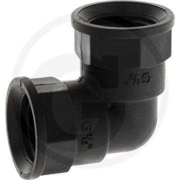 Bocht 90°, 2 x IG 1/2", PP, 33,5mm A