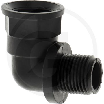 Bocht 90°, IG 1/2" x AG 1/2", PP, 35mm x 33,5mm