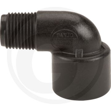 BANJO Bogen 90°, IG 1/2" x AG 1/2", PP, SL050-90