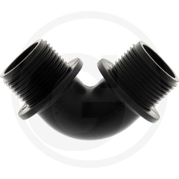 Bogen 90°, 2 x AG 1" PP, 54mm.