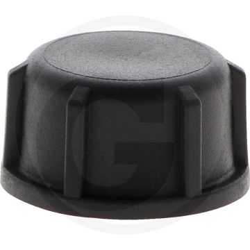 Verschlusskappe IG 1/2" zwart, PP, D 31mm.