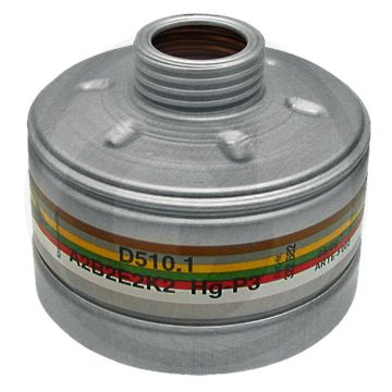 Combinatiefilter met meerdere bereiken (ABEK-P3, norm: EN 14387)