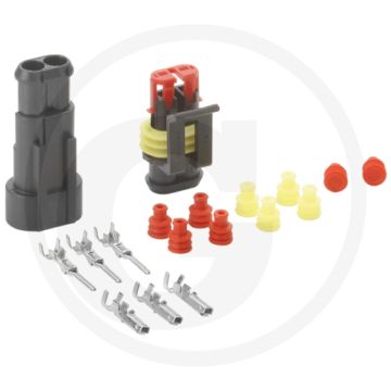 HELLA Stekkerverbinderset IP67 waterdicht, bestand tegen ozon, zouten, benzine, diesel.