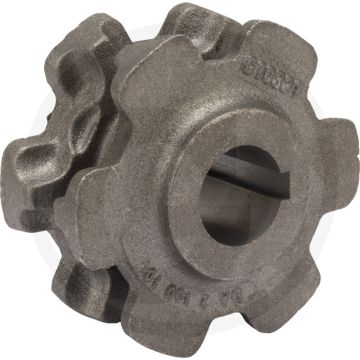 Nestwiel 127mm Ø, 55mm B, 6 tanden - Meststrooiers