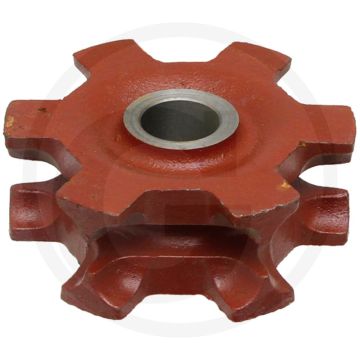 Nestwiel 130mm Ø, 6 tanden, 69mm breed.