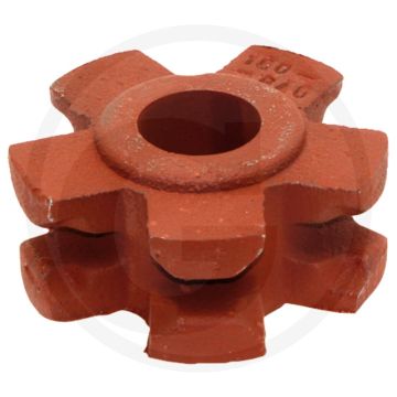 Omkeerrol - B 10 x 35, 5 tanden, Ø124mm, Dl 45mm, B 56mm
