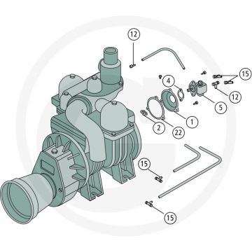 Battioni Pagani Oliepomp LA 1 WAYS AL DX IIS Passend voor MEC 1000-5000