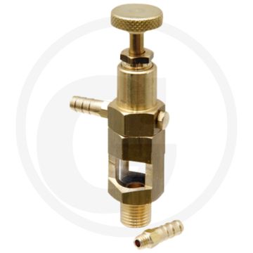 MZ Oliedruppelaar art. 0300 - Met 2 aansluitingen, Ø 1/4", 7mm