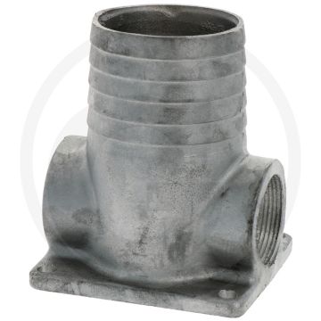 Hertell Slangaansluiting (Ø 80 mm, 2x binnendraad 1/2")