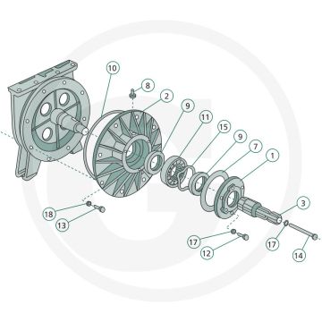 Jurop Flens - Afb. nr. 1, PN 5800, PN 8400, PN 10600, 1000 omw/min