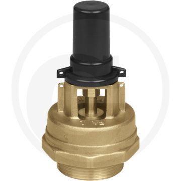 RIV Vacuümbegrenzingsventiel - Messing, Ø 1 1/2", Werkdruk -0,3 bar