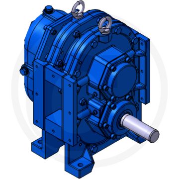 Bomik Draaizuigerpomp A116-60 E, A.- as onder: 750 l/min, 45 m³/h, 5 bar