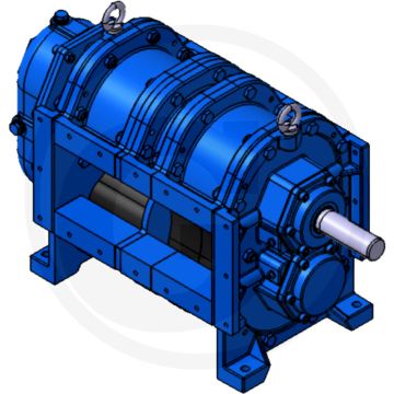 Bomik Draaizuigerpomp A116-300 E 1MP, aandrijf. Capaciteit: 3800 l/min.