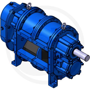 Bomik Draaizuigerpomp A136-280 E, aandrijfas boven, 3300 l/min.