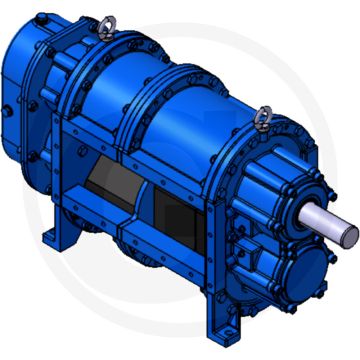 Bomik Draaizuigerpomp A136-350 E, aandrijfas boven, 4100 l/min.