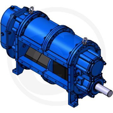Bomik Draaizuigerpomp A136-420 E, aandrijfas onder, 5000 l/min.