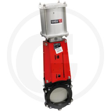 Wey Afsluiter VGC DN 150 (Pneumatisch - dubbelwerkend / schuifplaat 1.4301)