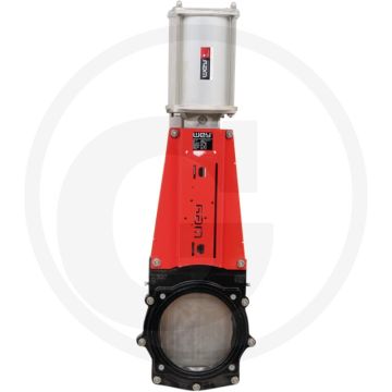 Wey Afsluiter VNC DN 100 Pneumatisch dubbelwerkend PN10/16 DIN flens aansluiting