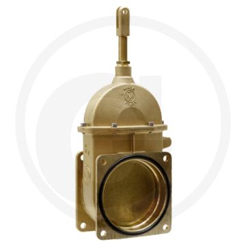 MZ Mestafsluiter Art.0044, 6" - Schuifafsluiter wigvormig, Flens → flens, Max. werkdruk 4 bar