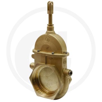 MZ Mestafsluiter Art.0042, 4" Schuifafsluiter wigvormig, NW 95mm, 4" verwarmbaar