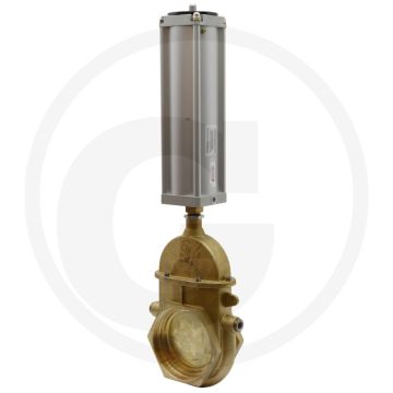 MZ Mestafsluiter Art.0042/0580, 4" Schuifafsluiter, Pneumatisch, NW 95mm