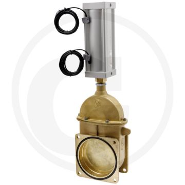 MZ Mestafsluiter Art.0044/0571, 6", Pneumatisch, Flens → flens, NW 145mm