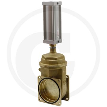 MZ Mestafsluiter Art.0050/0570, 6" - Schuifafsluiter, Pneumatisch, Flens → flens