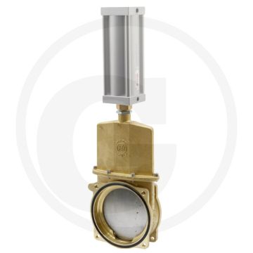 MZ Mestafsluiter Art.0080/0575, 8" Pneumatisch, Flens → flens, NW 146mm.