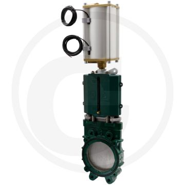 MZ Mestafsluiter Art.0100/0576, 10" Pneumatisch dubbelwerkend, NW 250.