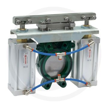 MZ Mestafsluiter Art.0091/561, 8" Pneumatisch dubbelwerkend, Flens → flens, NW 200mm