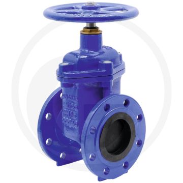 Schuifafsluiter wigvormig 65mm flens → flens Handwiel