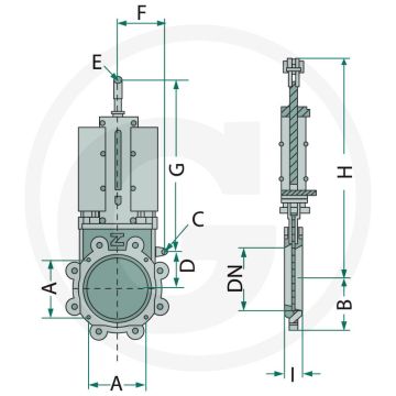 Battioni Pagani Afsluiter (Pneumatisch magnetisch compacte locker binnendiameter Ø: 300)