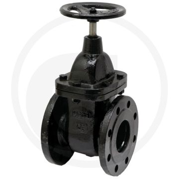 Schuifafsluiter DN 150 - Handwiel, PN 10/16, 100°C