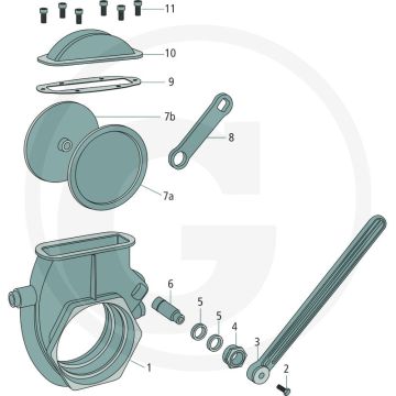 MZ Handgriff aus Stahl 6" Referentienr. SAZO0030150015
