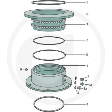MZ Onderlegring (Ø 22 x 17 x 1,5 mm, für Art. 0700 und 0720)