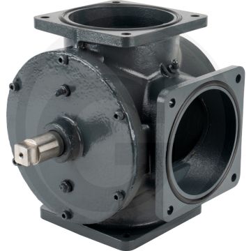 MZ Driewegkraan 6" zonder hendel (met flens 6", art. 0024)