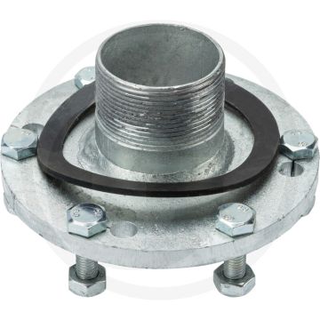 BAUER Kanon-aansluitflens met 2” schroefdraad (voor mestkanon SR 105-VA)